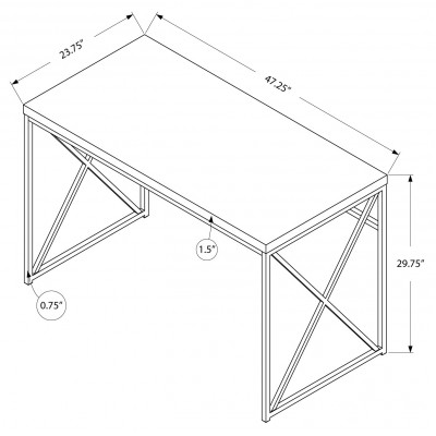Bureau de travail 48"L I7205