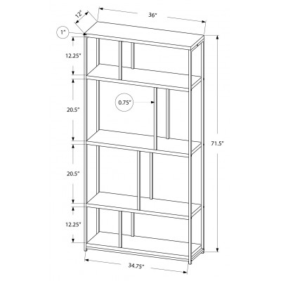 Bibliothèque 72"H I3260