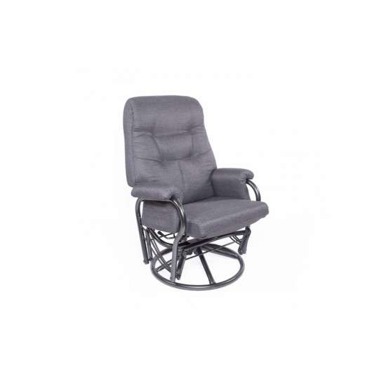 Chaise bercante, pivotante et inclinable F03