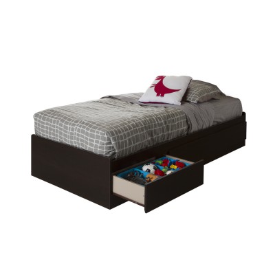 Lit matelot simple 39'' 2 tiroirs Vito (Chocolat)...