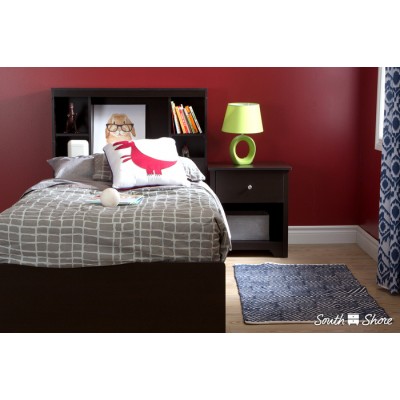 Lit matelot simple 39'' 2 tiroirs Vito (Chocolat) 10204