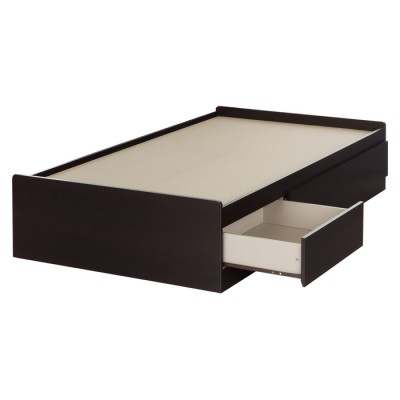 Lit matelot simple 39'' 2 tiroirs Vito (Chocolat) 10204