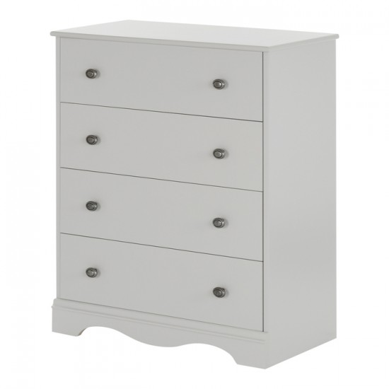 Commode 4 tiroirs Angel 10229 (Gris Clair)