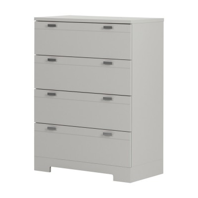 Commode 4 tiroirs Reevo (Gris clair) 10270