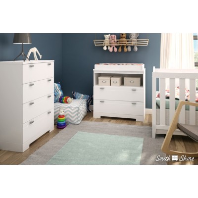 Commode 4 tiroirs Reevo (Blanc) 3840034