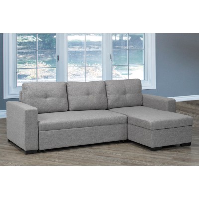 Sofa chaise longue T-1245 (Gris)