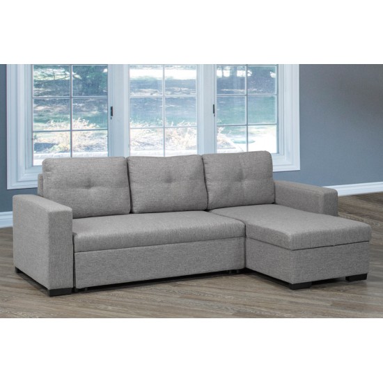 Sofa chaise longue T-1245 (Gris)