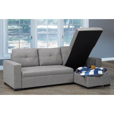 Sofa chaise longue T-1245 (Gris)