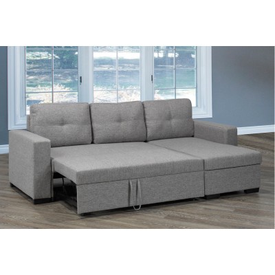 Sofa chaise longue T-1245 (Gris)