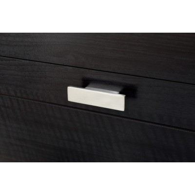 Table de chevet avec tiroirs et organisateur de fils Reevo (Onyx Noir) 10260