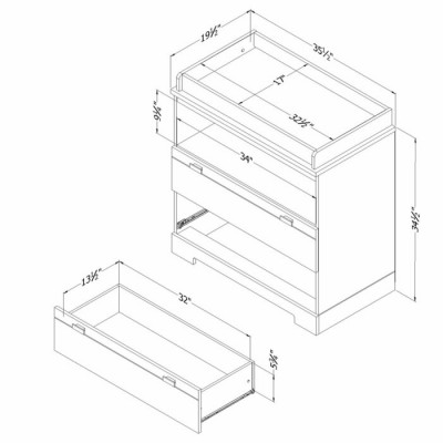 Table a langer Reevo (Gris clair) 10272