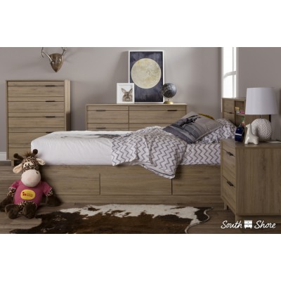 Bureau double Fynn 9067027 (Chêne rustique)