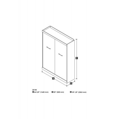 Lit Escamotable Nébula Double 54"