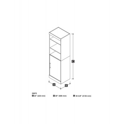 Unité de rangement Nébula 25"