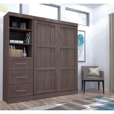 Lit Escamotable avec rangement PUR Double 84"