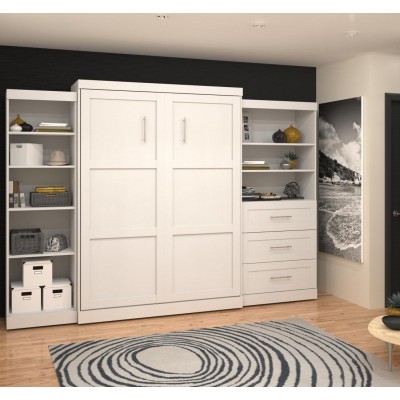 Lit Escamotable avec rangement PUR Queen 126"