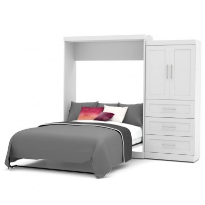 Lit Escamotable avec rangement PUR Queen 101"