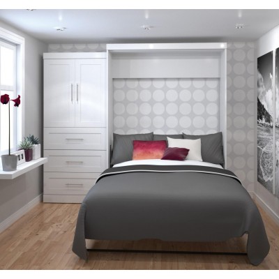 Lit Escamotable avec rangement PUR Queen 101"
