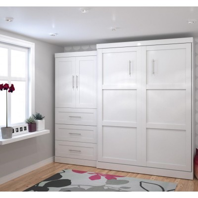 Lit Escamotable avec rangement PUR Queen 101"