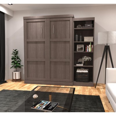 Lit Escamotable avec rangement PUR Queen 90"