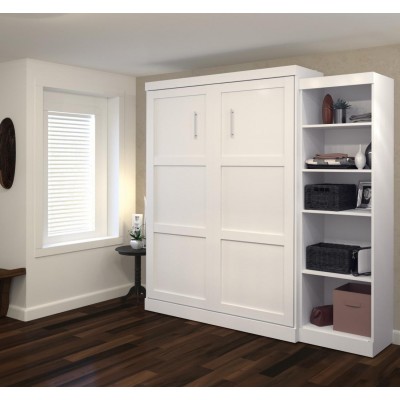 Lit Escamotable avec rangement PUR Queen 90"