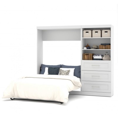 Lit Escamotable avec rangement PUR Double 95"
