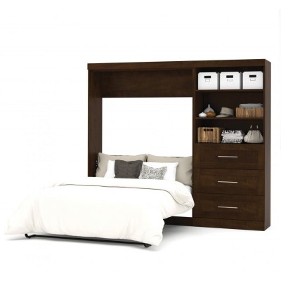 Lit Escamotable avec rangement PUR Double 95"