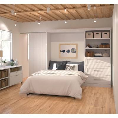 Lit Escamotable avec rangement PUR Double 95"