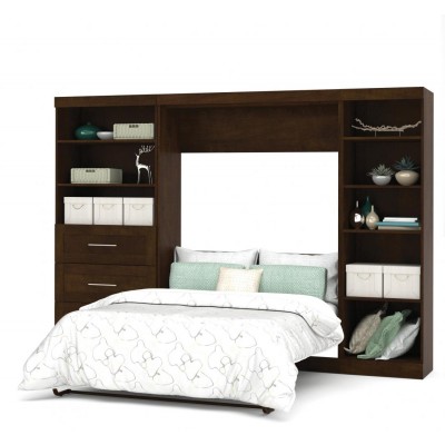 Lit Escamotable avec rangement PUR Double 120"