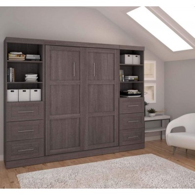 Lit Escamotable avec rangement PUR Double 109"