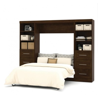 Lit Escamotable avec rangement PUR Double 109"
