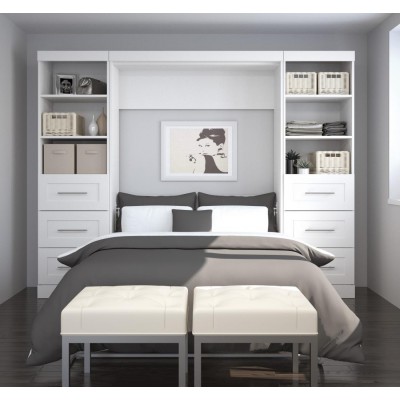 Lit Escamotable avec rangement PUR Double 109"