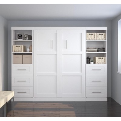 Lit Escamotable avec rangement PUR Double 109"