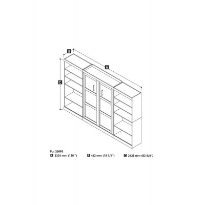 Lit Escamotable avec rangement PUR Double 131"
