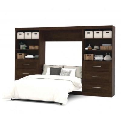 Lit Escamotable avec rangement PUR Double 131"