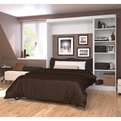 Lit Escamotable avec rangement PUR Double 84"