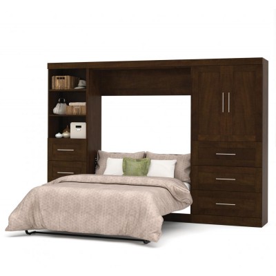 Lit Escamotable avec rangement PUR Double 120"