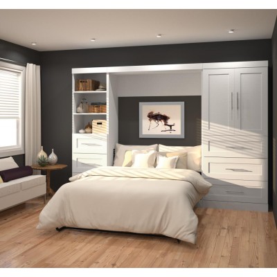 Lit Escamotable avec rangement PUR Double 120"