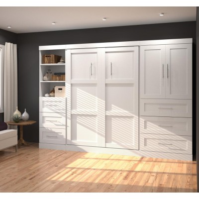 Lit Escamotable avec rangement PUR Double 120"