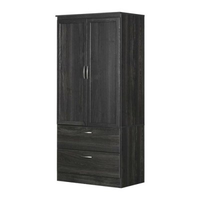 Armoire penderie Acapella 12946 (Chene Gris)
