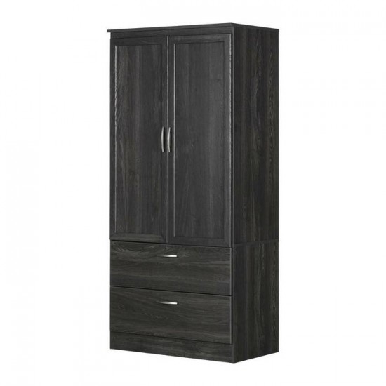Armoire penderie Acapella 12946 (Chene Gris)