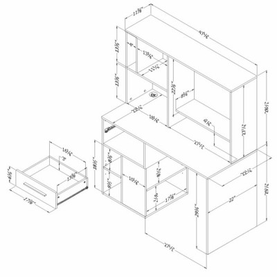 Bureau de travail Annexe 9044070