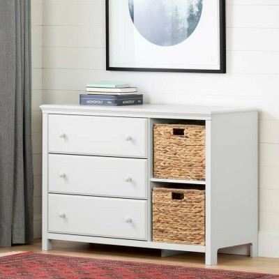 Commode 3 tiroirs avec paniers de rangement Cotton Candy 12140