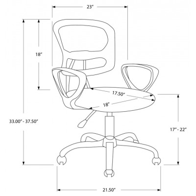 Chaise de bureau juvénile I7261