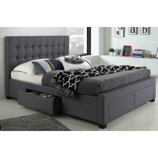 Lit avec rangement Double T2152 (Gris)