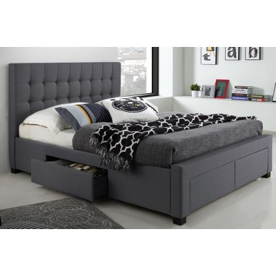 Lit avec rangement King T2152 (Gris)