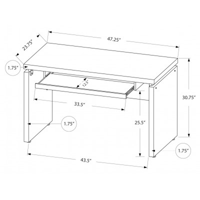 Bureau de travail 48"L I7439