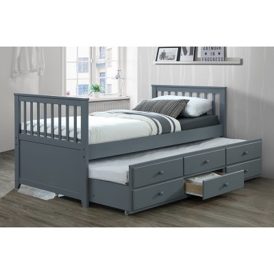 Lit capitaine simple T-2100 (Gris)