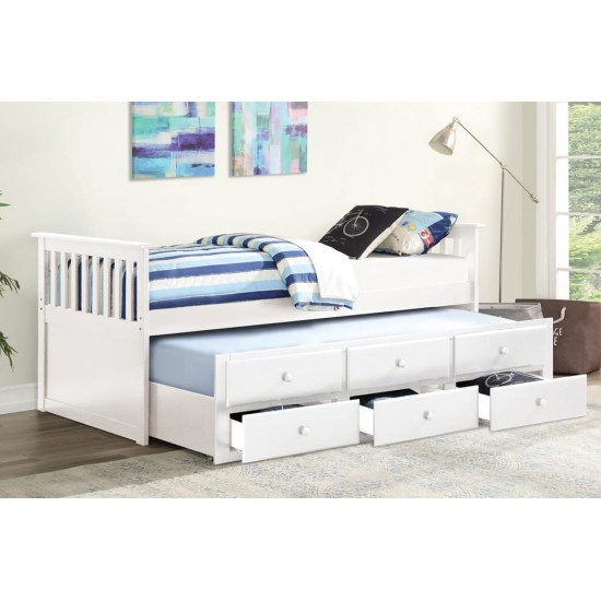Lit capitaine simple T-2100 (Blanc)