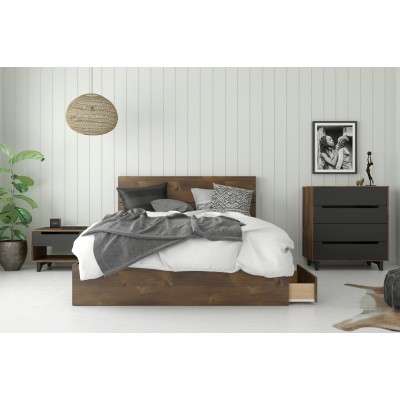 Lit queen 3 tiroirs 376012 (Truffle)